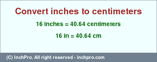 Top 8 16 Inches How Many Centimeters G24h