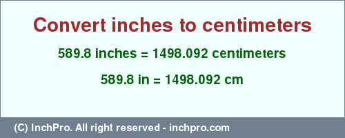 Result converting 589.8 inches to cm = 1498.092 centimeters