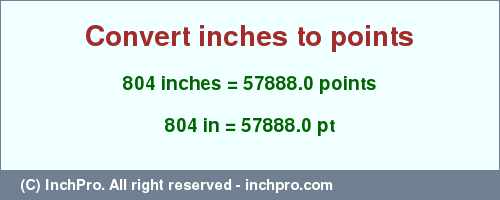 Result converting 804 inches to pt = 57888.0 points