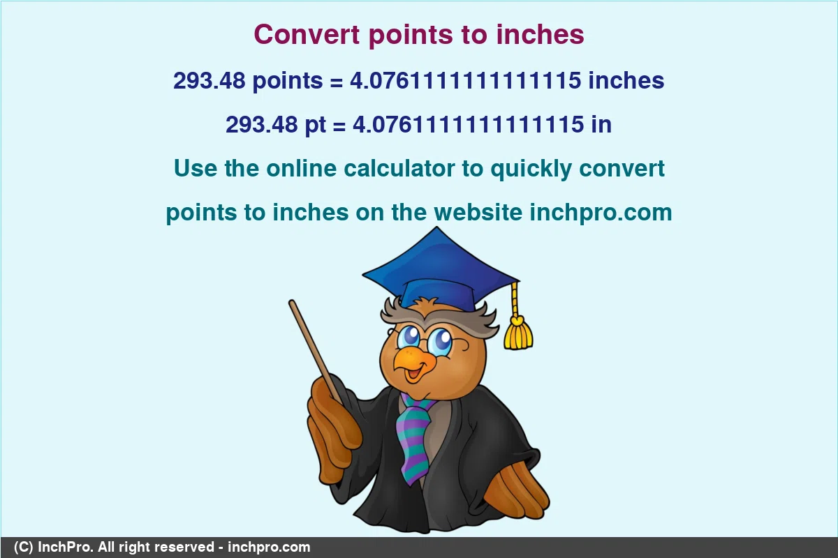 Convert 293.48-points-to-inches