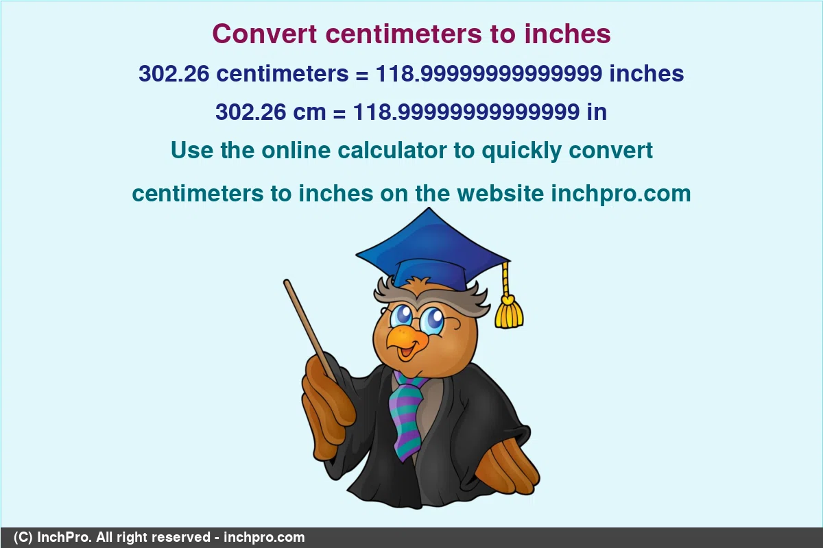 Convert 302.26-centimeters-to-inches