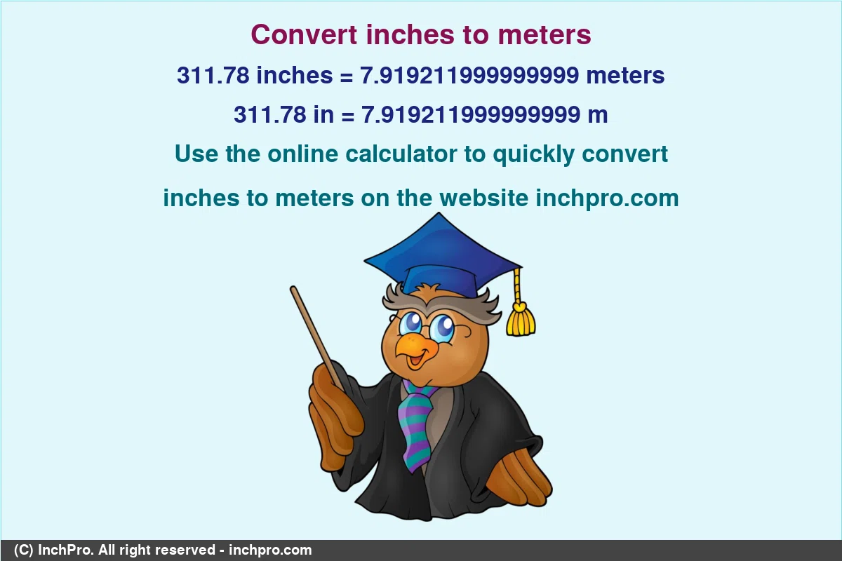 Convert 311.78-inches-to-meters