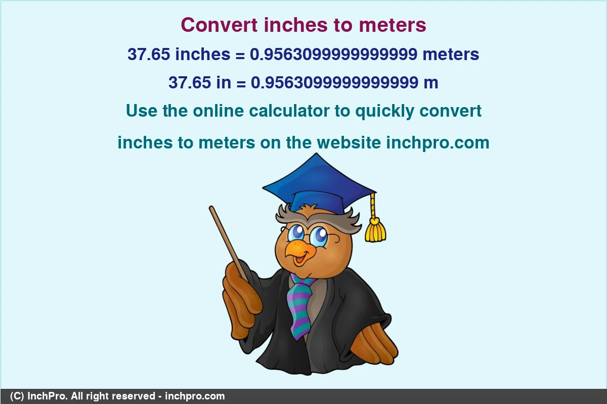 Convert 37.65-inches-to-meters